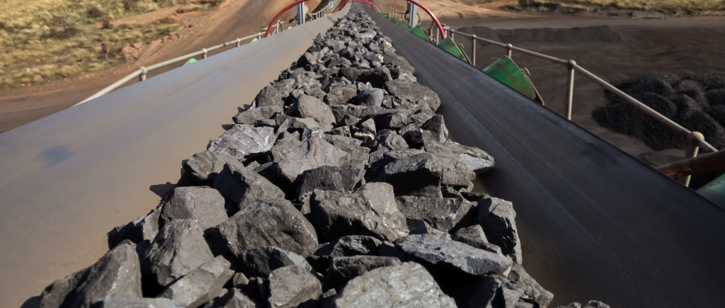 "Industrial Conveyor Belts for Coal Industry in a coal mining operation"